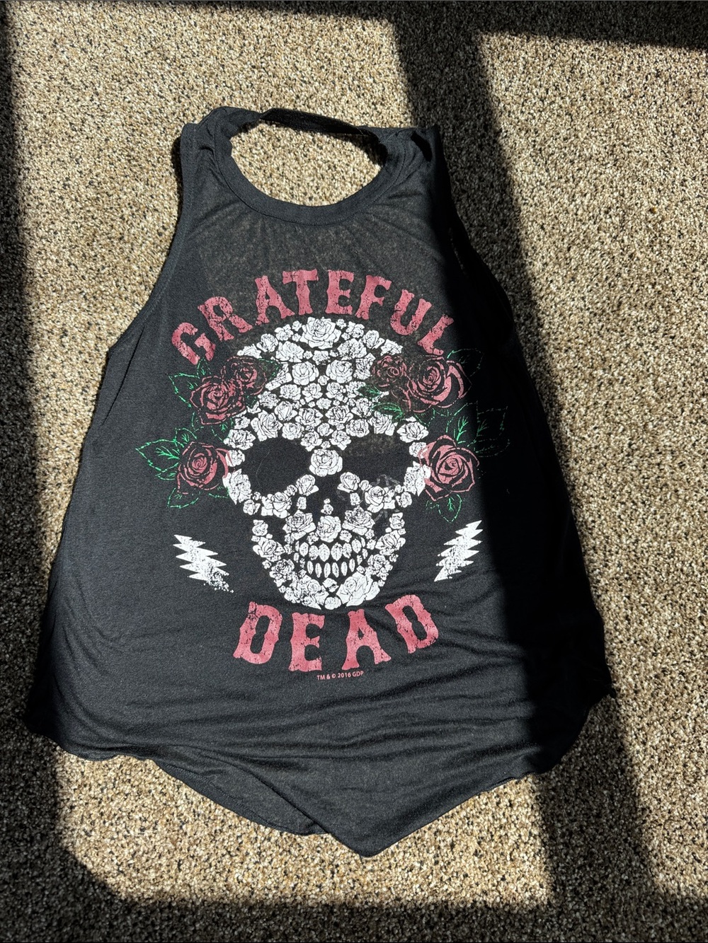 Chaser Grateful Dead Women's Black Graphic Tank